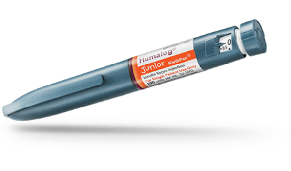 Humalog U-100 Junior KwikPen insulin injector