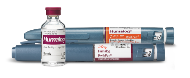 Humalog vial and KwikPens